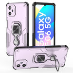 For Samsung Galaxy F06 5G Case Rotatable Ring Kickstand PC + TPU Shockproof Phone Cover