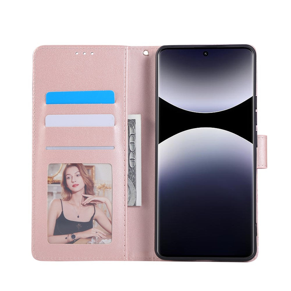 For Xiaomi Redmi Note 14 Pro 4G Case Lacquered Marble Pattern Leather Phone Cover