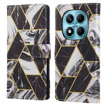 For Xiaomi Redmi Note 14 Pro 4G Case Lacquered Marble Pattern Leather Phone Cover