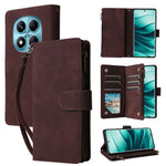For Xiaomi Redmi Note 14 Pro 4G Case Zipper Wallet Multiple Card Slots Leather Phone Cover
