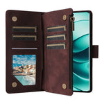 For Xiaomi Redmi Note 14 Pro 4G Case Zipper Wallet Multiple Card Slots Leather Phone Cover