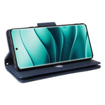 For Xiaomi Redmi Note 14 Pro 4G Case Zipper Wallet Leather Stand Phone Cover Rivet Decor