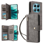 For Xiaomi Redmi Note 14 Pro 4G Case Zipper Wallet Leather Stand Phone Cover Rivet Decor