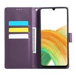 Samsung Galaxy A23 5G (Global Version) / A23 4G Skal Rosblommigt PU-läder Plånboksfodral med 3 kortfack
