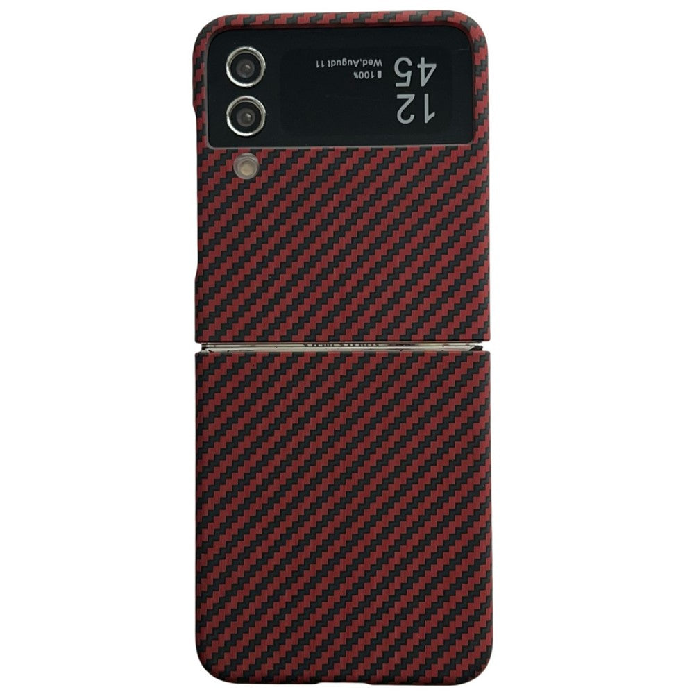For Samsung Galaxy Z Flip3 5G Magnetic Case Carbon Fiber Texture Slim Shockproof PC Phone Cover