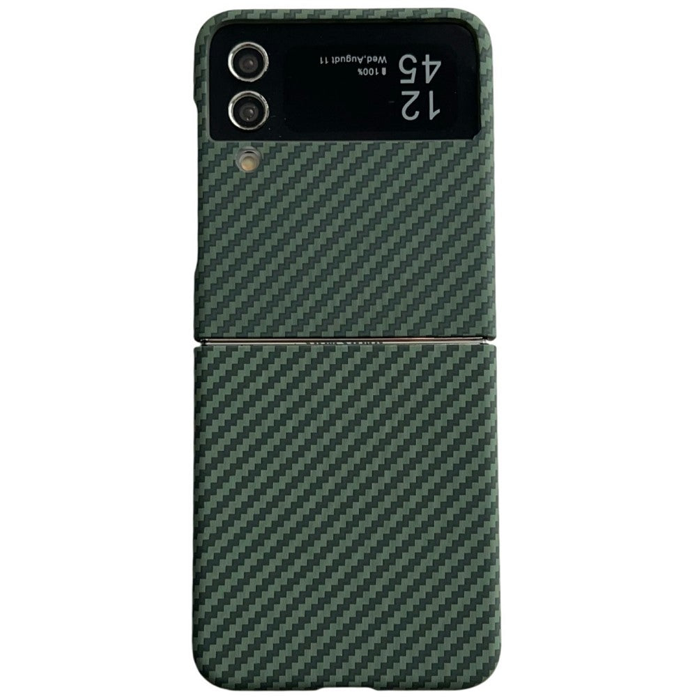 For Samsung Galaxy Z Flip3 5G Magnetic Case Carbon Fiber Texture Slim Shockproof PC Phone Cover
