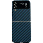 For Samsung Galaxy Z Flip3 5G Magnetic Case Carbon Fiber Texture Slim Shockproof PC Phone Cover