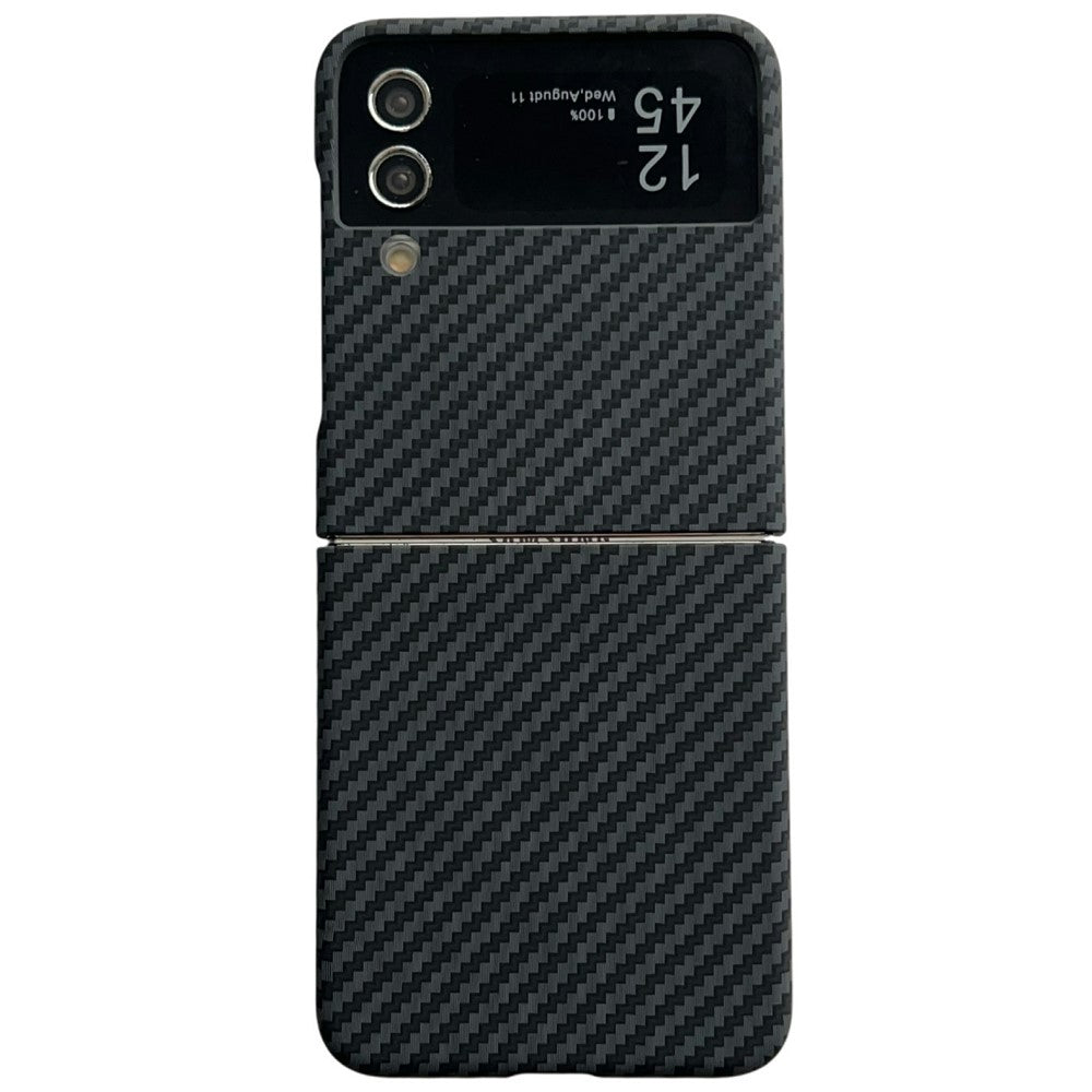 For Samsung Galaxy Z Flip3 5G Magnetic Case Carbon Fiber Texture Slim Shockproof PC Phone Cover