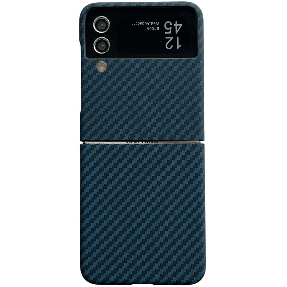 For Samsung Galaxy Z Flip4 5G Magnetic Case Carbon Fiber Texture Slim Shockproof PC Phone Cover