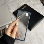 For Samsung Galaxy Z Fold3 5G Magnetic Case Carbon Fiber Texture PC Phone Cover with Screen Protector
