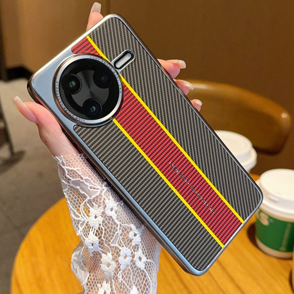 Xiaomi Redmi K80 5G / Poco F7 Pro 5G-skal i fibertexturerat läder + PC-mobilskal