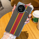 Xiaomi Redmi K80 5G / Poco F7 Pro 5G-skal i fibertexturerat läder + PC-mobilskal