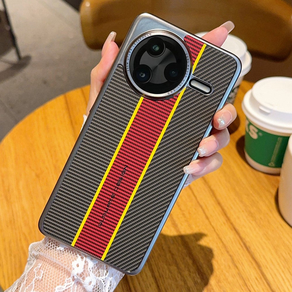 Xiaomi Redmi K80 5G / Poco F7 Pro 5G-skal i fibertexturerat läder + PC-mobilskal