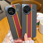 Xiaomi Redmi K80 5G / Poco F7 Pro 5G-skal i fibertexturerat läder + PC-mobilskal
