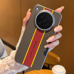 For Oppo Find X8s 5G Case Fiber Texture Leather + PC Phone Cover