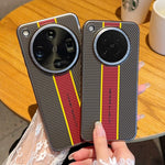 For Oppo Find X8s 5G Case Fiber Texture Leather + PC Phone Cover