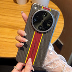 For Oppo Find X8 Ultra 5G Case Fiber Texture Leather + PC Phone Cover