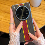 For Oppo Find X8 Ultra 5G Case Fiber Texture Leather + PC Phone Cover