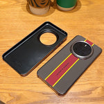 For Honor Magic7 Pro 5G Case Fiber Texture Leather + PC Phone Cover