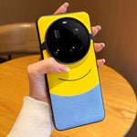 For Xiaomi 15 Ultra Case Big Eye Yellow Creative Design Leather + PC Phone Cover