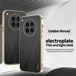 KADEM For Oppo Find X8s 5G Case Electroplating Silk Texture PU + TPU Phone Back Cover