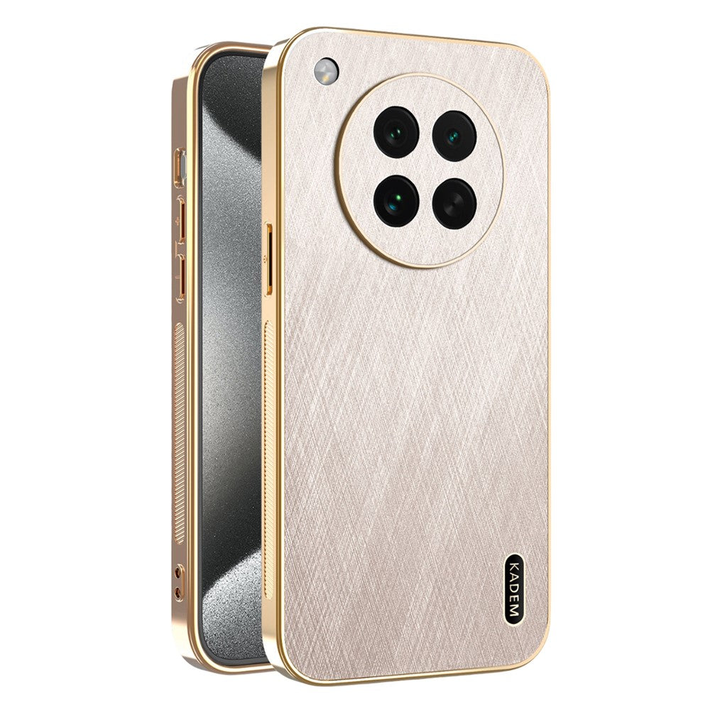KADEM For Oppo Find X8s 5G Case Electroplating Silk Texture PU + TPU Phone Back Cover