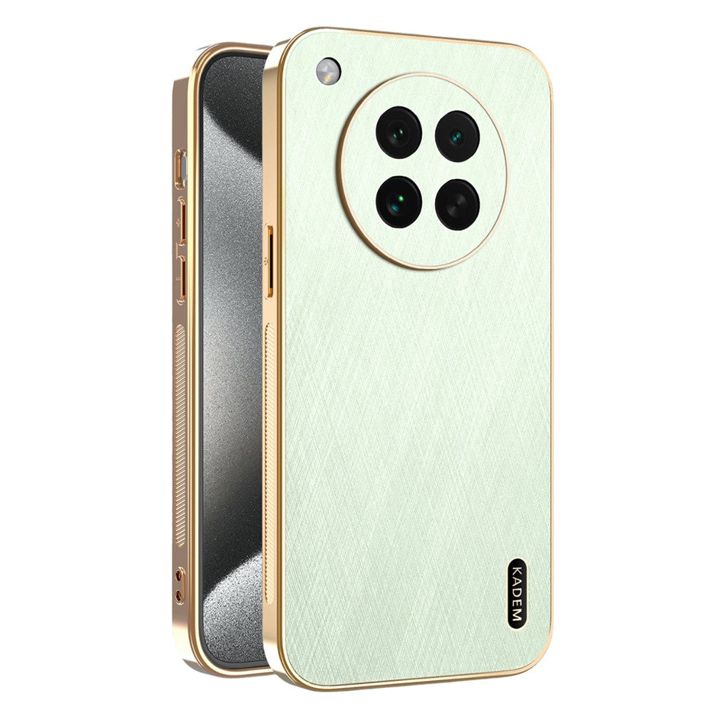 KADEM For Oppo Find X8s 5G Case Electroplating Silk Texture PU + TPU Phone Back Cover