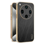 KADEM For Oppo Find X8 Ultra 5G Case Electroplating Silk Texture PU + TPU Phone Back Cover