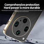 KADEM For Oppo Find X8 Ultra 5G Case Electroplating Silk Texture PU + TPU Phone Back Cover