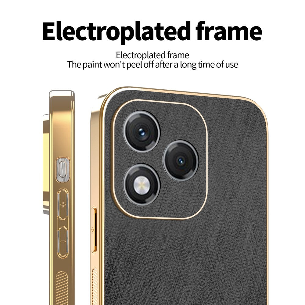 KADEM For Honor 400 Lite 5G etui elektrobelægning silketekstur PU + TPU telefonbagcover