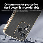KADEM For Honor 400 Lite 5G etui elektrobelægning silketekstur PU + TPU telefonbagcover
