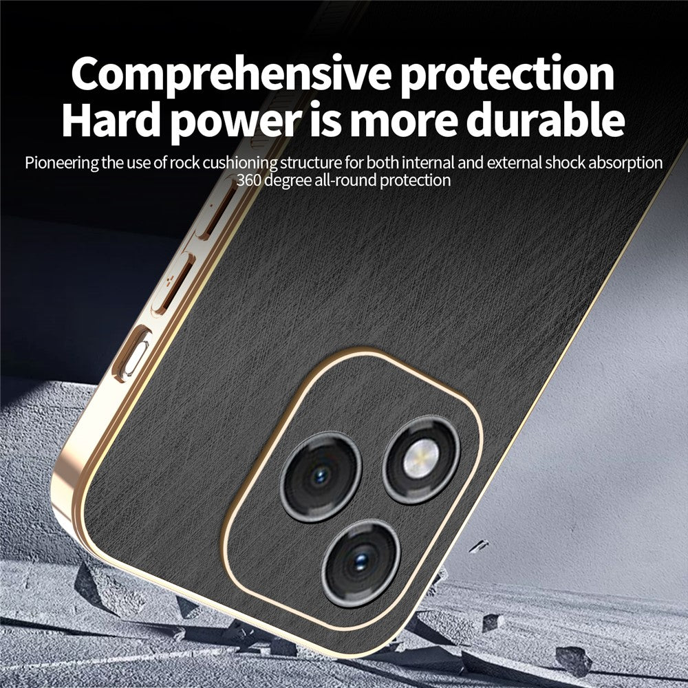 KADEM For Honor 400 Lite 5G etui elektrobelægning silketekstur PU + TPU telefonbagcover