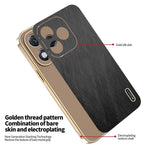 KADEM For Honor 400 Lite 5G etui elektrobelægning silketekstur PU + TPU telefonbagcover