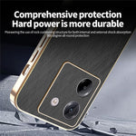 KADEM For Xiaomi Poco M7 Pro 5G Case Electroplating Silk Texture PU + TPU Phone Back Cover