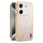KADEM For Xiaomi Poco M7 Pro 5G Case Electroplating Silk Texture PU + TPU Phone Back Cover