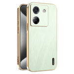 KADEM For Xiaomi Poco M7 Pro 5G Case Electroplating Silk Texture PU + TPU Phone Back Cover