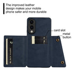 For Samsung Galaxy S25 Edge Case with Card Slots Kickstand Leather + TPU Phone Cover