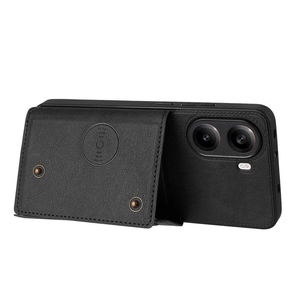 For Xiaomi Redmi Turbo 4 5G / Poco X7 Pro 5G Case with Card Slots Kickstand Leather + TPU Phone Cover
