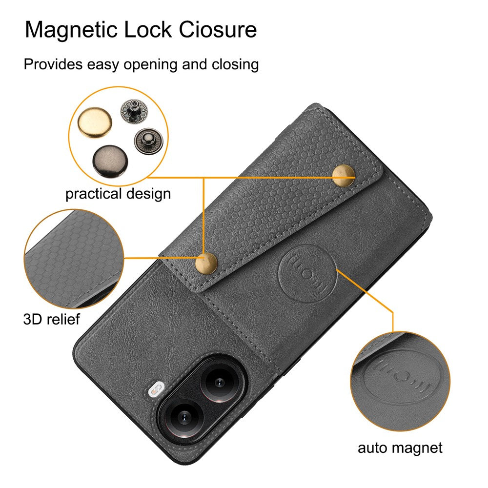 For Xiaomi Redmi Turbo 4 5G / Poco X7 Pro 5G Case with Card Slots Kickstand Leather + TPU Phone Cover