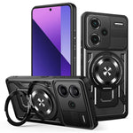For Xiaomi Redmi Note 13 Pro+ 5G Magnetic Case Rotating Kickstand TPU + PC Phone Cover