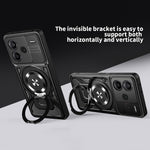 For Xiaomi Redmi Note 13 Pro+ 5G Magnetic Case Rotating Kickstand TPU + PC Phone Cover