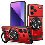 For Xiaomi Redmi Note 13 Pro+ 5G Magnetic Case Rotating Kickstand TPU + PC Phone Cover