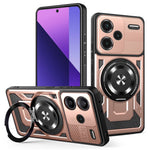 For Xiaomi Redmi Note 13 Pro+ 5G Magnetic Case Rotating Kickstand TPU + PC Phone Cover