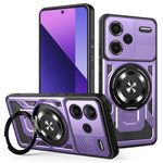 For Xiaomi Redmi Note 13 Pro+ 5G Magnetic Case Rotating Kickstand TPU + PC Phone Cover