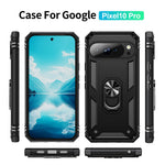 For Google Pixel 10 / 10 Pro Case PC + TPU Phone Cover with Kickstand