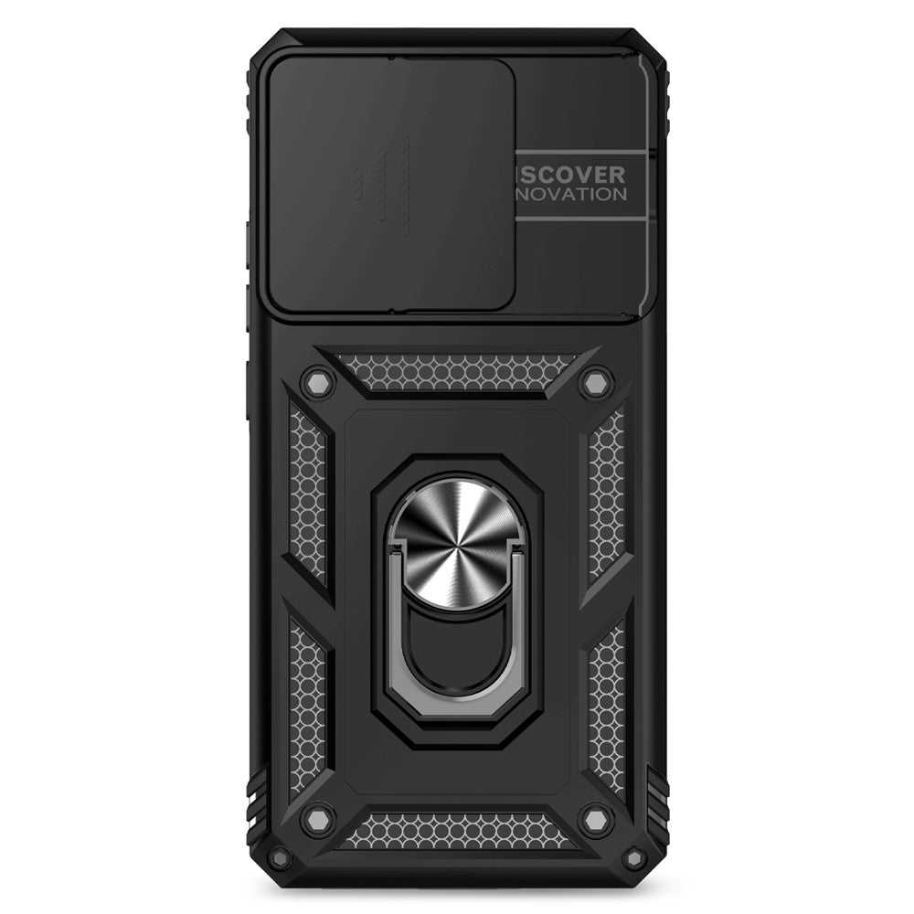 For Xiaomi Poco X7 Pro 5G / Redmi Turbo 4 5G Case PC + TPU Phone Cover with Lens Protection Kickstand