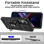 For Xiaomi Poco X7 Pro 5G / Redmi Turbo 4 5G Case PC + TPU Phone Cover with Lens Protection Kickstand