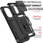 For Xiaomi Poco X7 Pro 5G / Redmi Turbo 4 5G Case PC + TPU Phone Cover with Lens Protection Kickstand