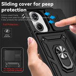 For Xiaomi Poco X7 Pro 5G / Redmi Turbo 4 5G Case PC + TPU Phone Cover with Lens Protection Kickstand