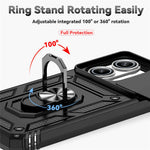 For Xiaomi Poco X7 Pro 5G / Redmi Turbo 4 5G Case PC + TPU Phone Cover with Lens Protection Kickstand